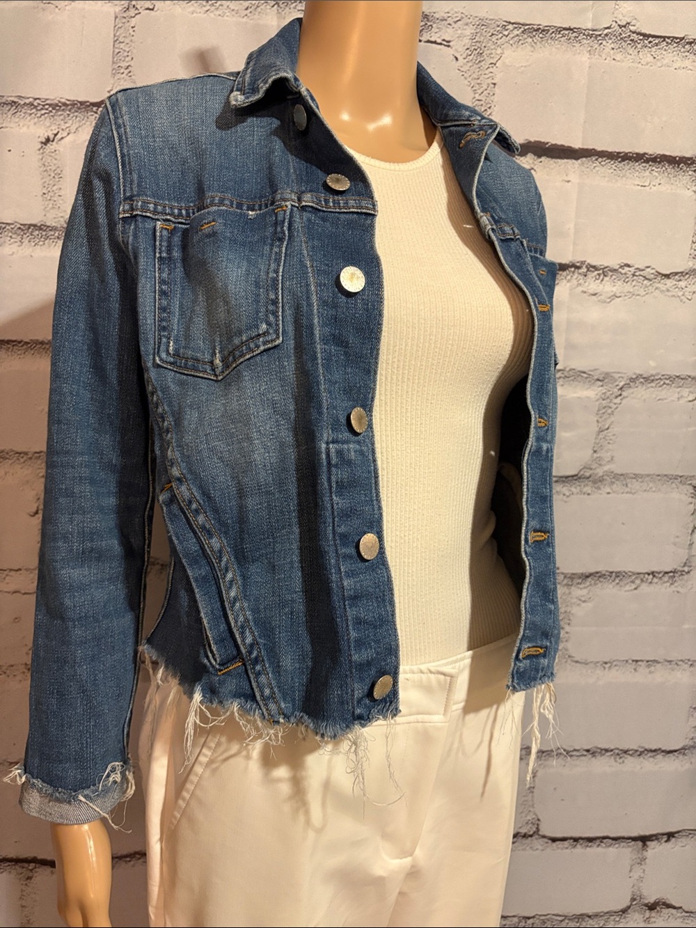 NWOT L’AGENCE Women’s Denim Jacket Size Small